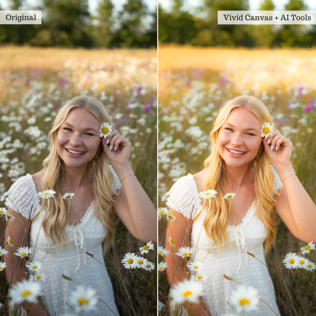 Luxe Wildflowers Spring Lightroom Presets & AI Tools – Desktop & Mobile