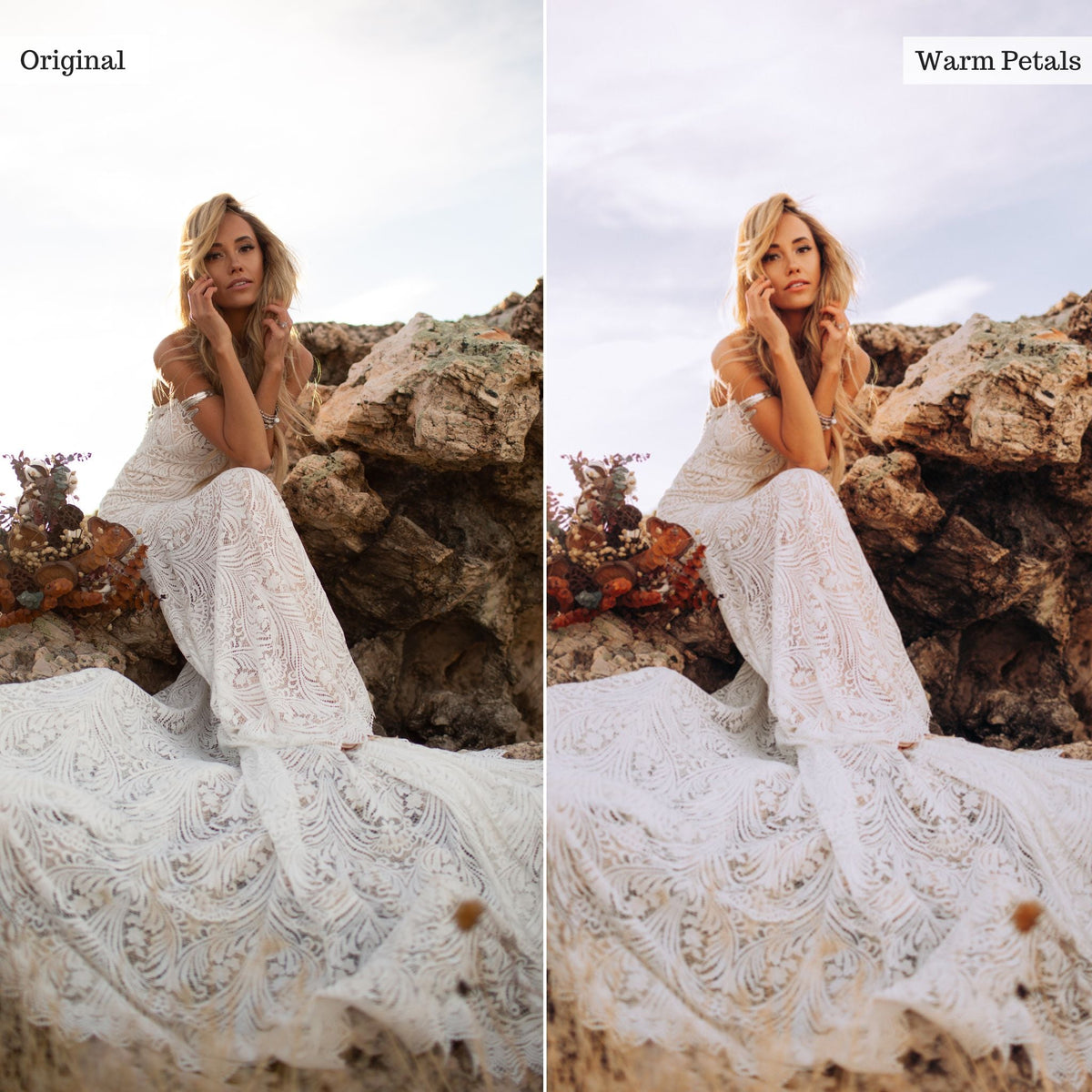 Warm Petals - Single Color Palette Lightroom Presets & AI Tools