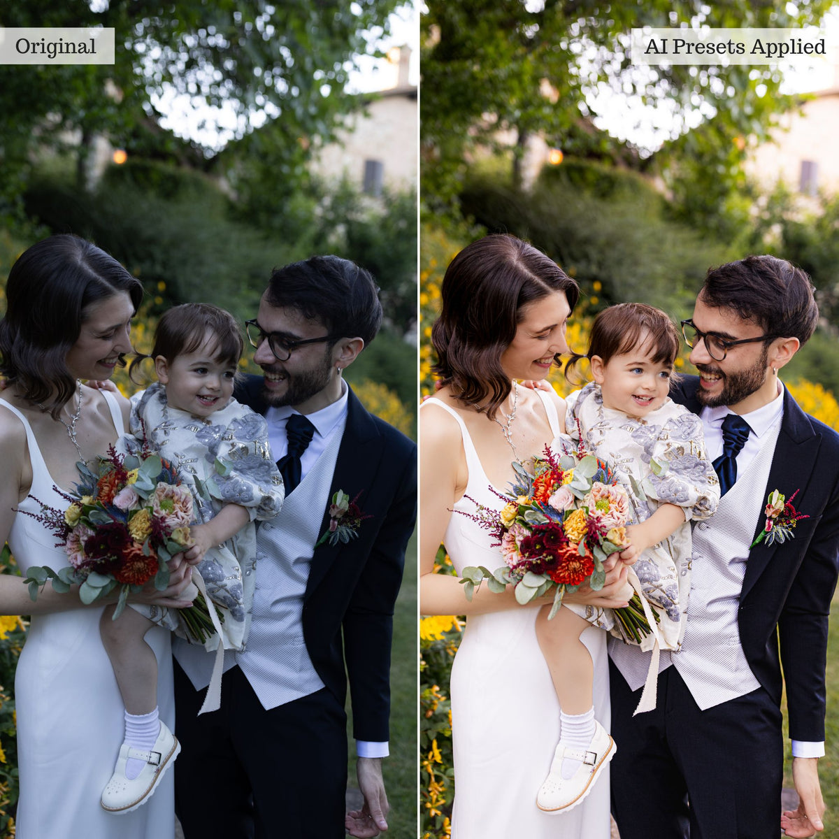 Luxe Wedding Pro AI Adaptive Retouch Toolkit Lightroom Presets – Desktop & Mobile
