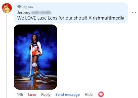 Feedback from a Luxe Lens customer