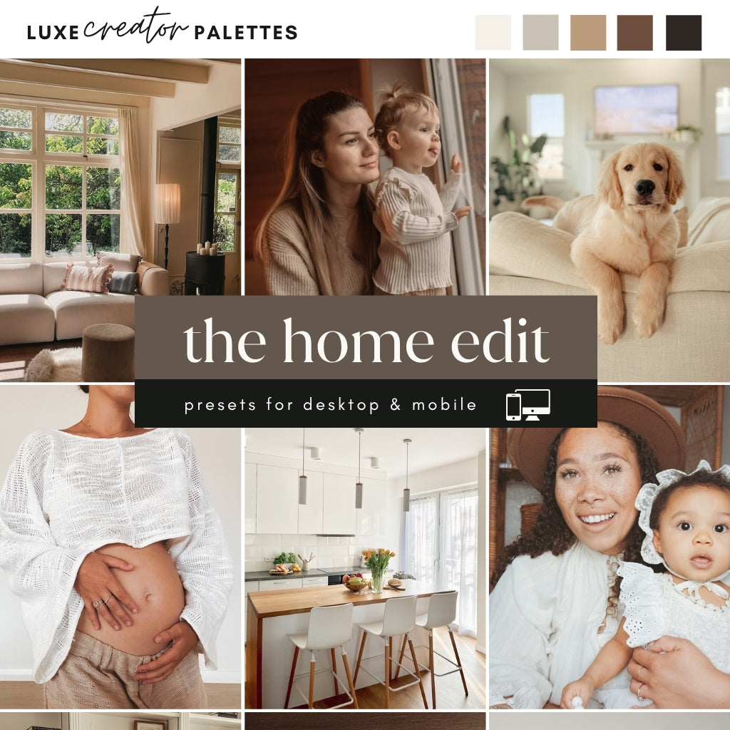 The Home Edit - Luxe Creator Palette Presets for Lightroom Mobile & Desktop