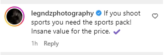 Feedback from a Luxe Lens customer