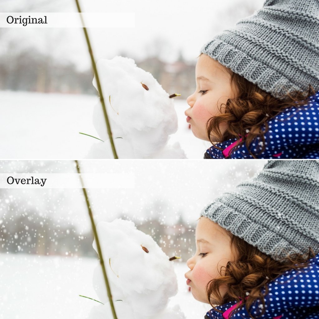 Snow Overlays – Photoshop & More