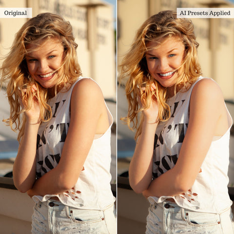 Beauty, Body, and Skin AI Adaptive Retouch Toolkit Lightroom Presets – Desktop & Mobile