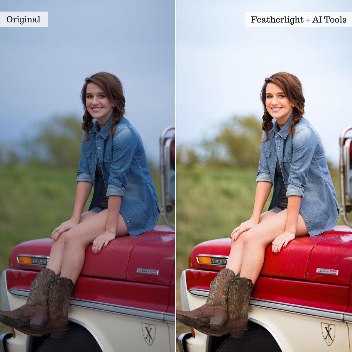 Luxe Senior Portraits Lightroom Presets & AI Tools – Desktop & Mobile