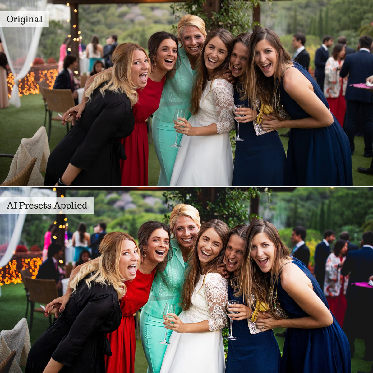 Luxe Wedding Pro AI Adaptive Retouch Toolkit Lightroom Presets – Desktop & Mobile