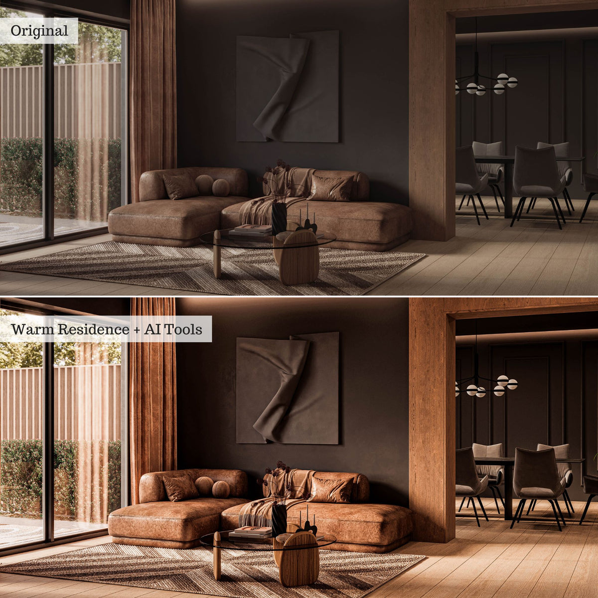 Interior Design & Real Estate Lightroom Presets & AI Tools v2.0 – Desktop & Mobile