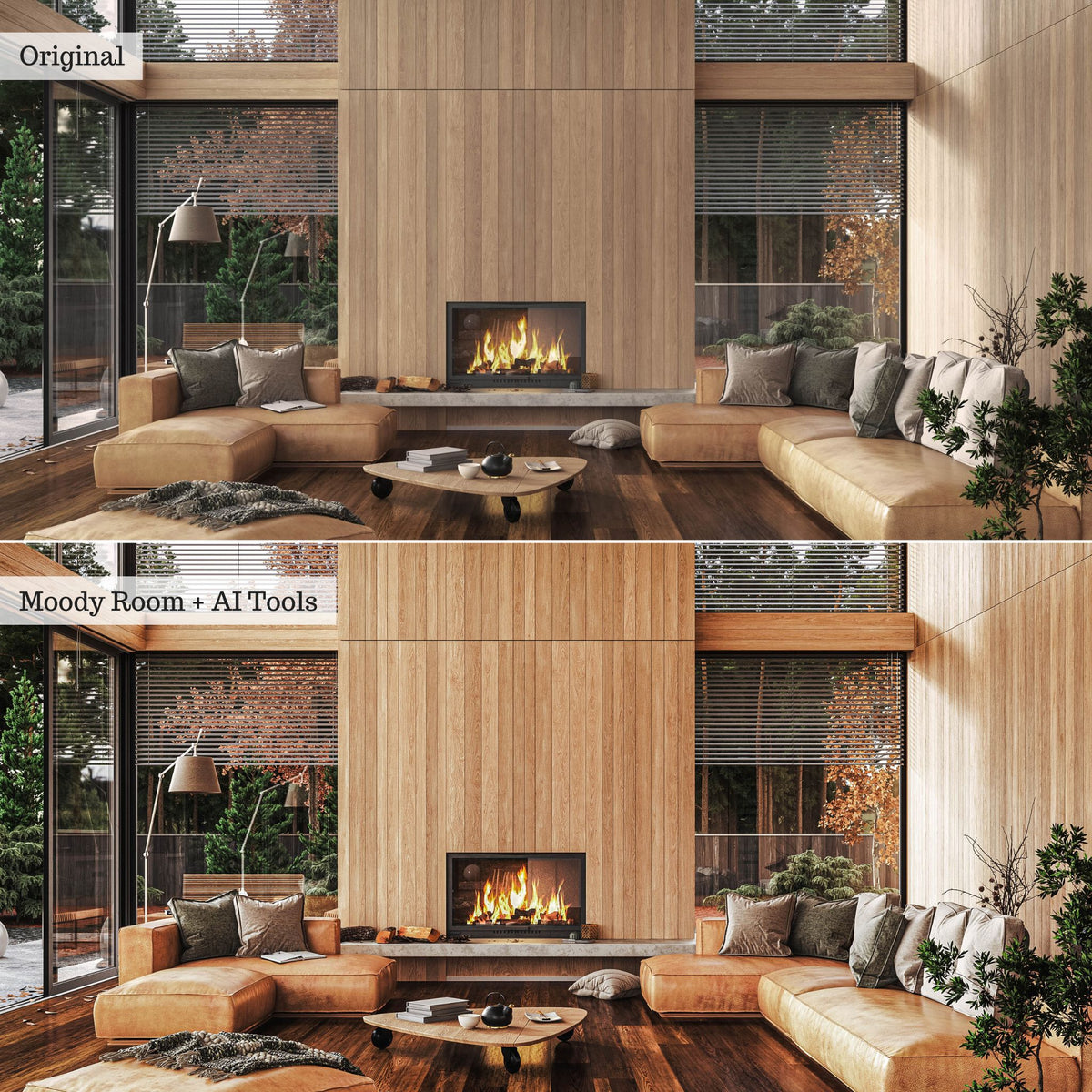 Interior Design & Real Estate Lightroom Presets & AI Tools v2.0 – Desktop & Mobile