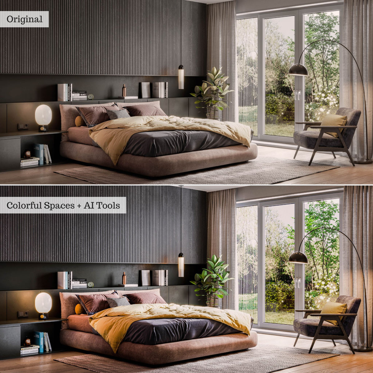 Interior Design & Real Estate Lightroom Presets & AI Tools v2.0 – Desktop & Mobile