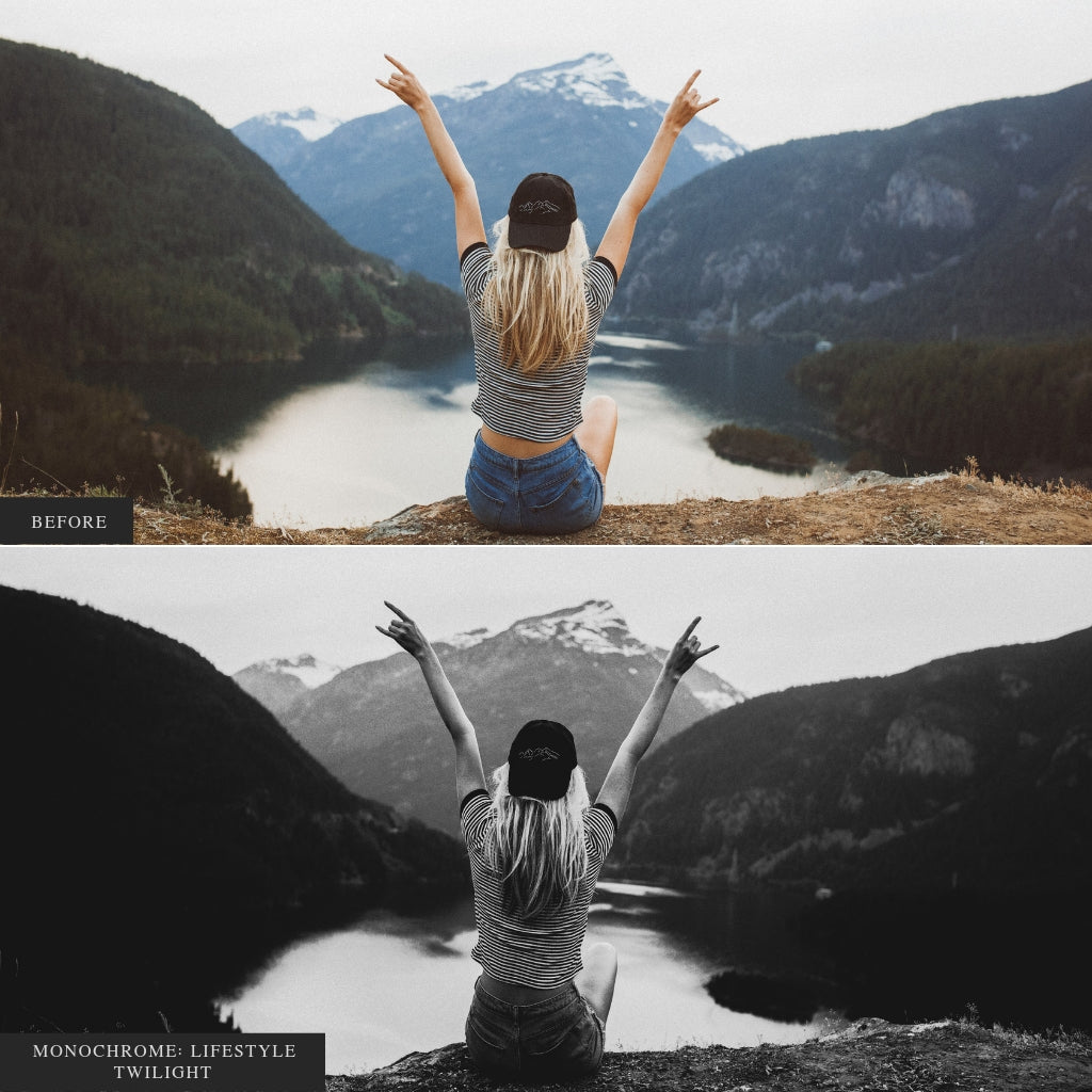 Monochrome Lightroom Presets for Mobile & Desktop