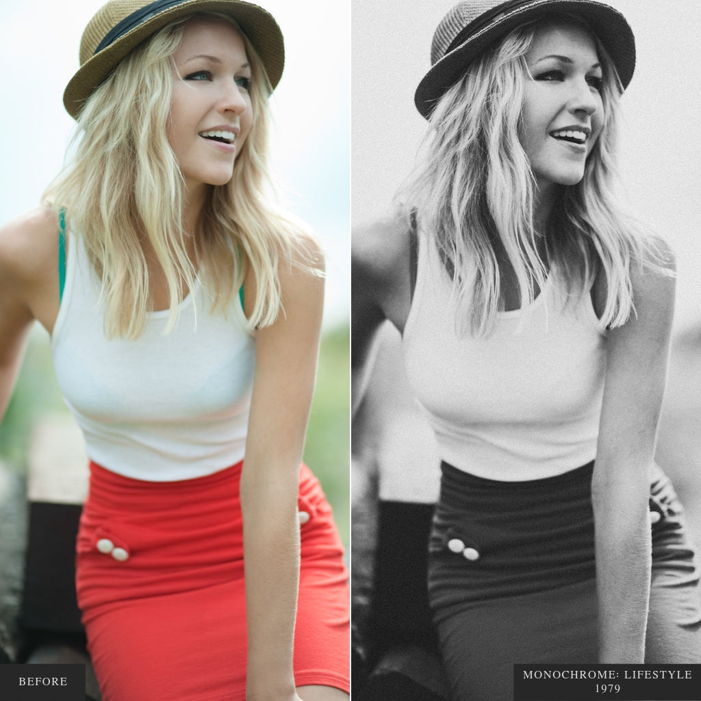 Monochrome Lightroom Presets for Mobile & Desktop