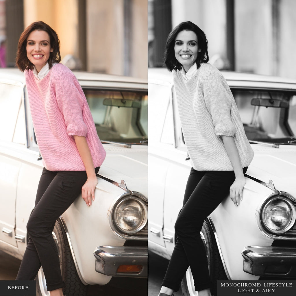 Monochrome Lightroom Presets for Mobile & Desktop