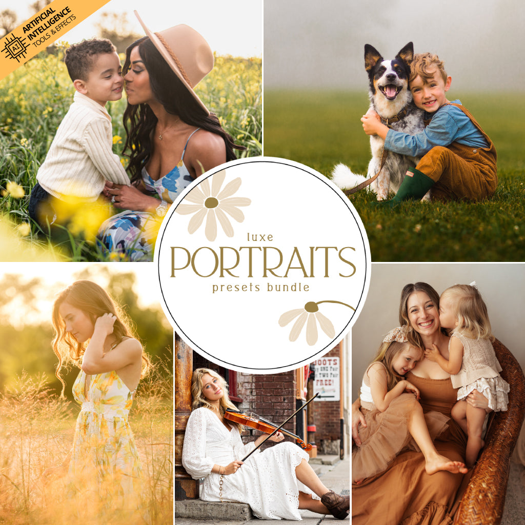 Portraits Preset Bundle (12 collections) for Lightroom & Photoshop