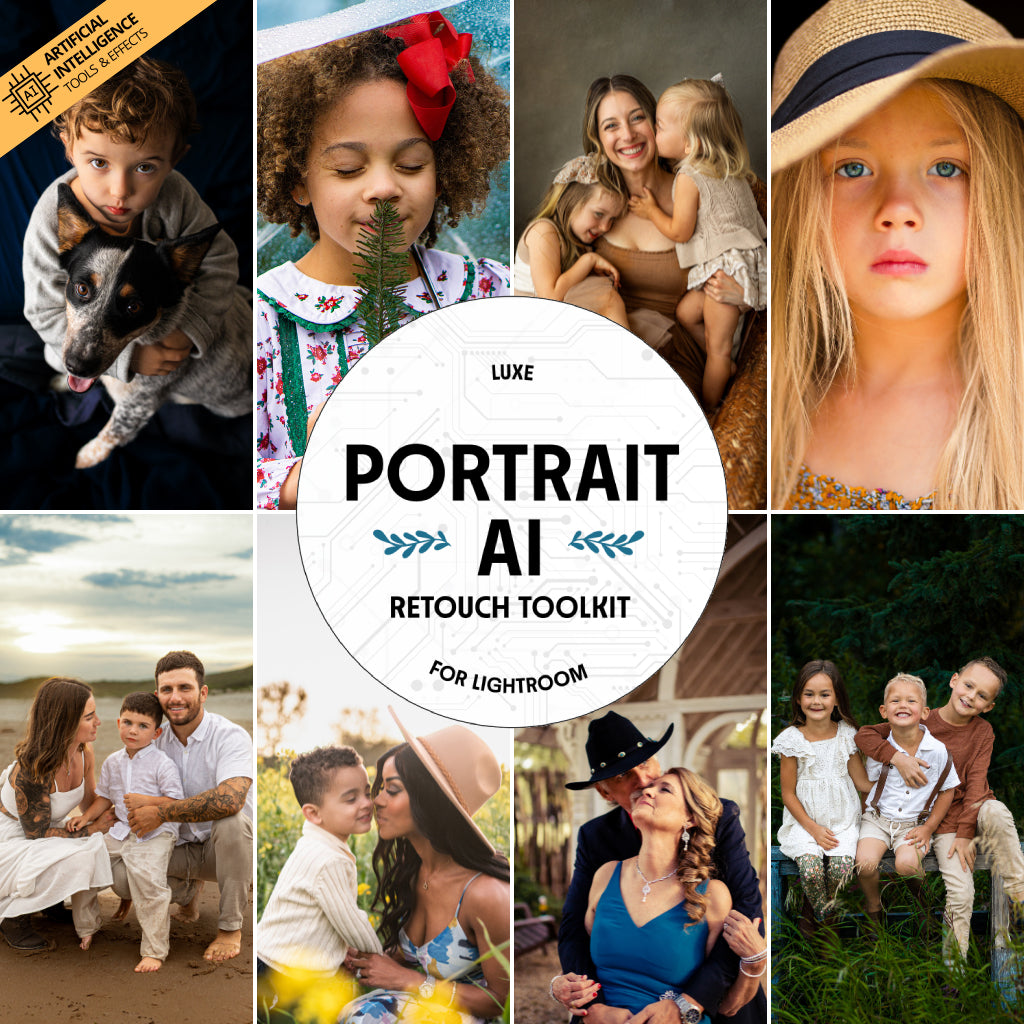 Luxe Portrait AI Adaptive Retouch Toolkit Lightroom Presets – Desktop & Mobile