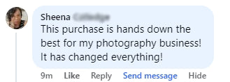 Feedback from a Luxe Lens customer