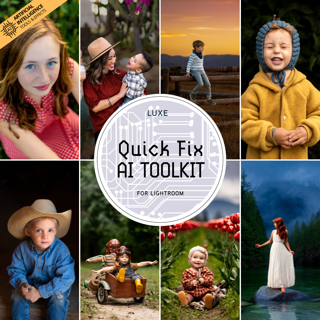 Luxe Quick Fix AI Adaptive Retouch Toolkit Lightroom Presets – Desktop & Mobile