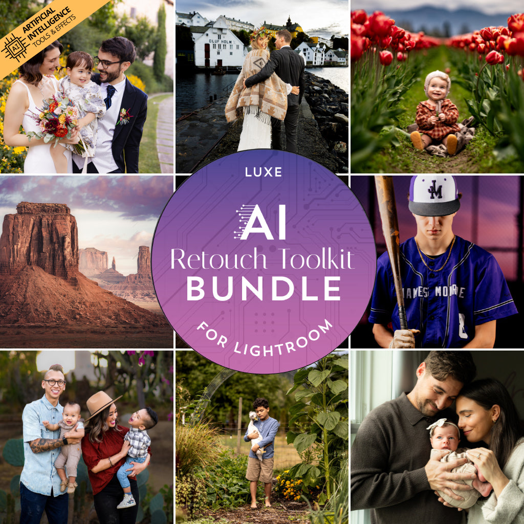 Luxe AI Adaptive Retouch Toolkit Lightroom BUNDLE (6 Collections) – Desktop & Mobile