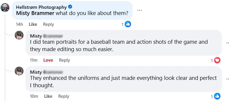 Feedback from a Luxe Lens customer