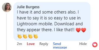 Feedback from a Luxe Lens customer