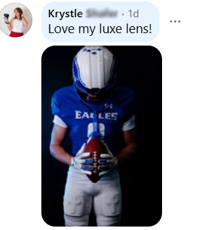 Feedback from a Luxe Lens customer