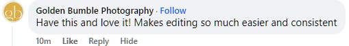 Feedback from a Luxe Lens customer