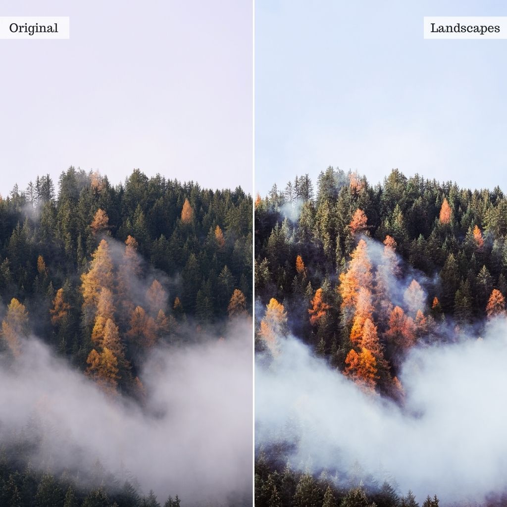 Landscapes Instagram Presets for Lightroom Mobile & Desktop