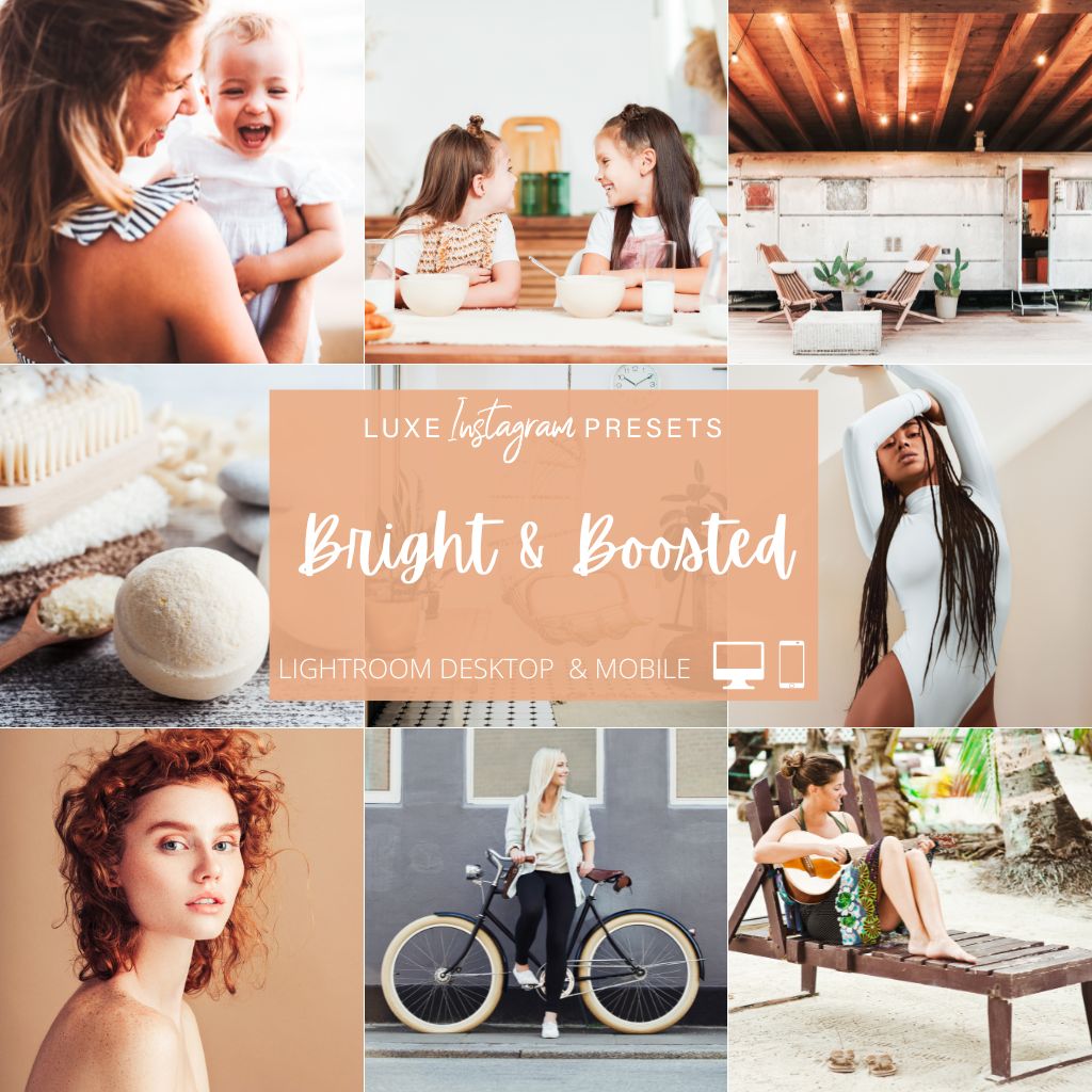 Bright & Boosted Instagram Presets for Lightroom Mobile & Desktop