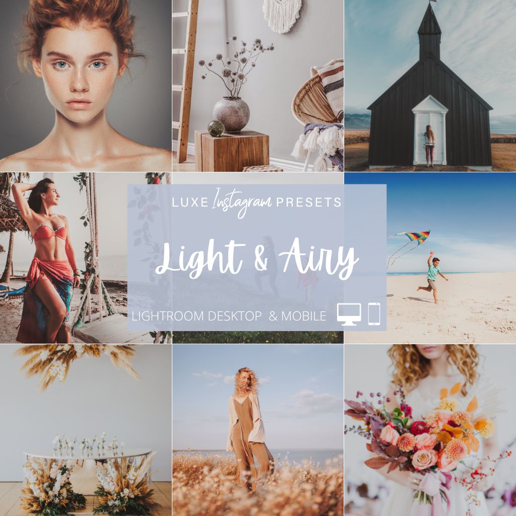 Light & Airy Instagram Presets for Lightroom Mobile & Desktop