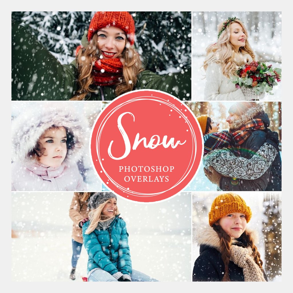 Snow Photoshop Overlays