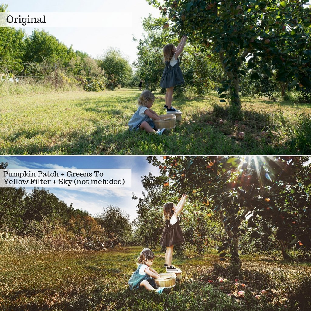 Apple Orchards Autumn Photoshop Actions