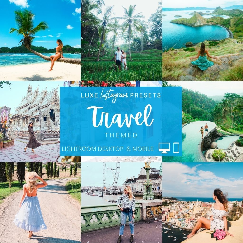 Travel Themed Instagram Presets for Lightroom Mobile & Desktop