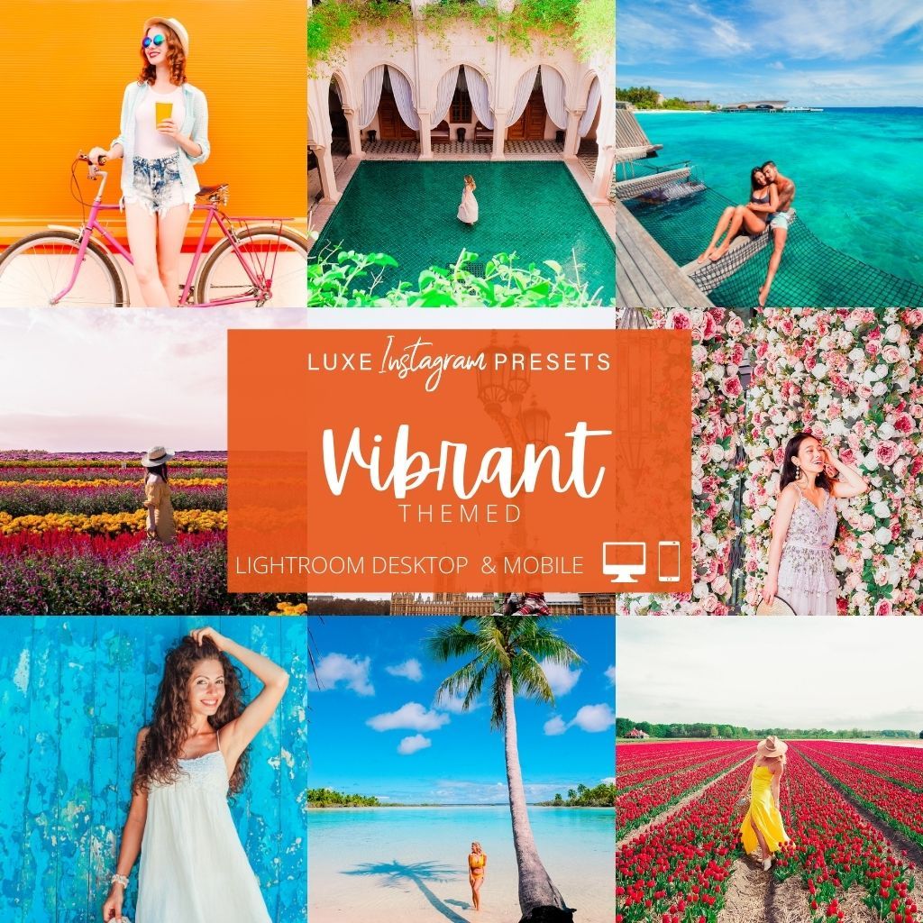 Vibrant Themed Instagram Presets for Lightroom Mobile & Desktop