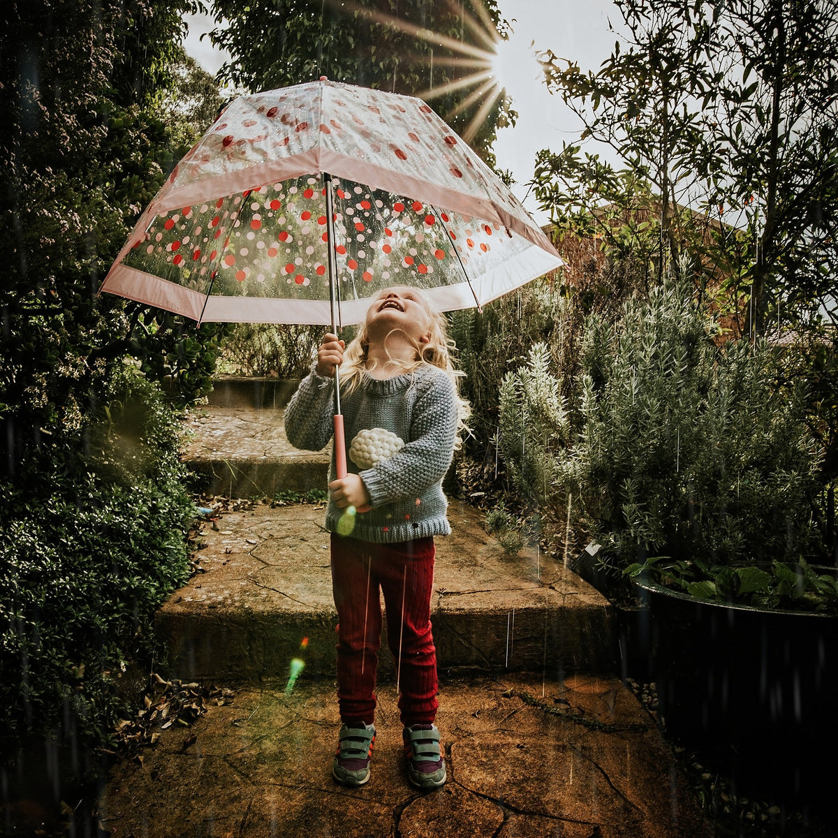 Rain & Rainbow Overlays – Photoshop & More